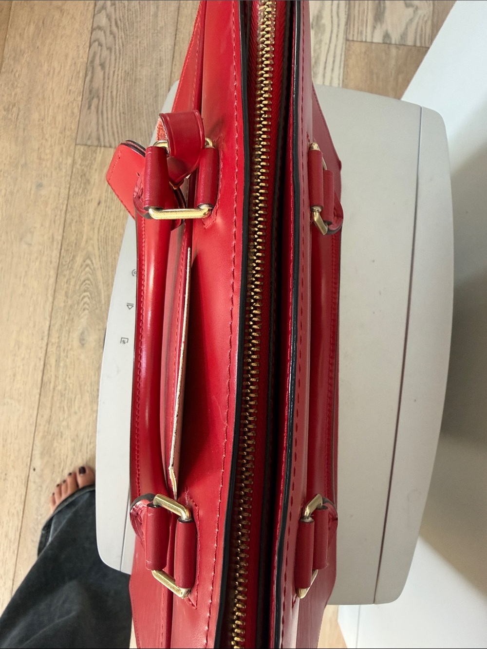 Louis Vuitton Red Epi Leather Top-Handle Briefcase - Picture 10 of 16